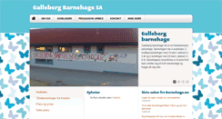 Desktop Screenshot of galleberg.barnehage.no