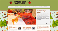 Desktop Screenshot of marihoena.barnehage.no