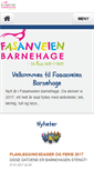 Mobile Screenshot of fasanveien.barnehage.no