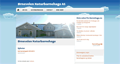 Desktop Screenshot of orneveien.barnehage.no