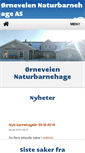 Mobile Screenshot of orneveien.barnehage.no