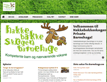 Tablet Screenshot of hakkebakkeskogen.barnehage.no