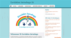 Desktop Screenshot of korsdalen.barnehage.no