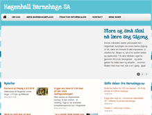 Tablet Screenshot of hogenhall.barnehage.no