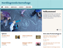Tablet Screenshot of nordasgrenda.barnehage.no