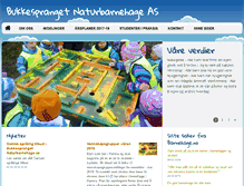 Tablet Screenshot of bukkesprangetnatur.barnehage.no