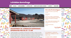 Desktop Screenshot of leirdalen.barnehage.no