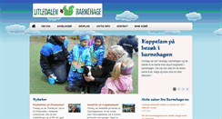 Desktop Screenshot of litledalen.barnehage.no