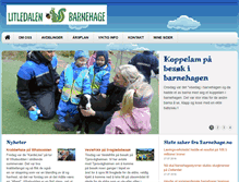 Tablet Screenshot of litledalen.barnehage.no