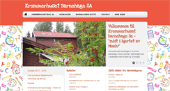 Desktop Screenshot of kremmerhuset.barnehage.no