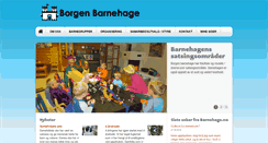 Desktop Screenshot of borgen.barnehage.no