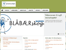 Tablet Screenshot of blaabaerskogen.barnehage.no