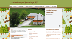 Desktop Screenshot of lunderhaugen.barnehage.no